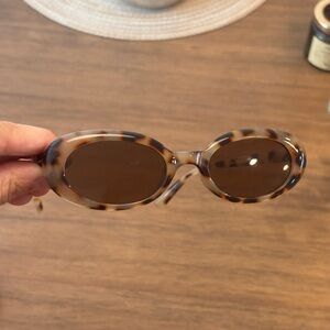 Tortoise Shell Oval Sunglasses